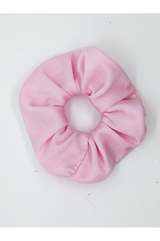 chouchou cheveux scrunchie made in france accessoire cheveux rose pale