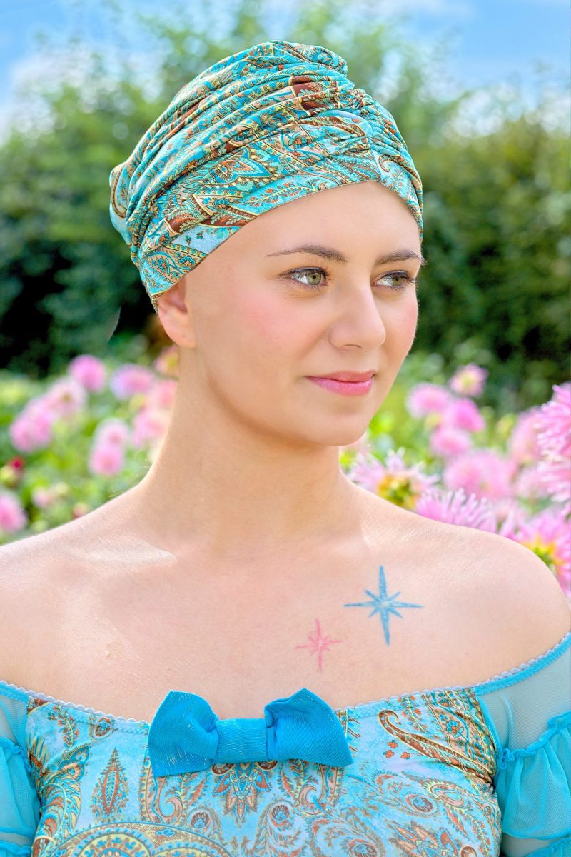 turban turquoise made in france