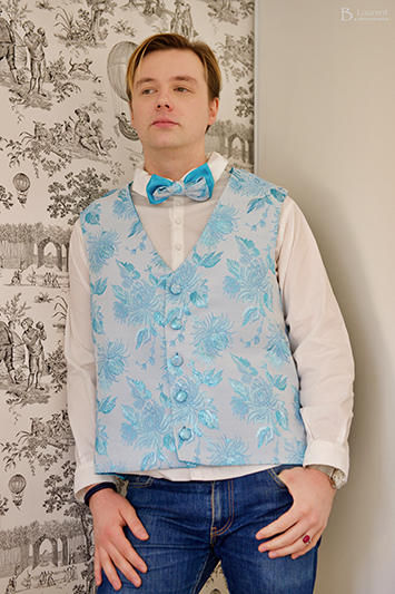 gilet bleu homme made in france