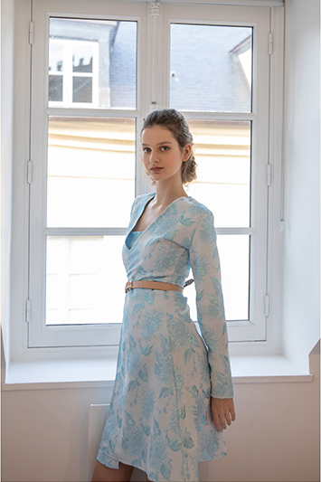 robe bleue made in france