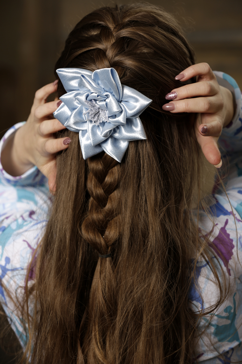 fleur cheveux nénuphar