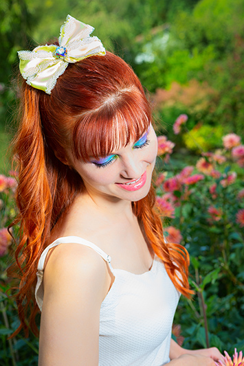 Noeud jaune pour cheveux made in france