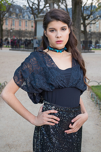 haut noir femme made in france
