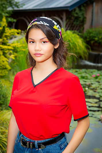 haut pour femme rouge made in france