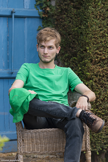 tee-shirt homme vert made in france