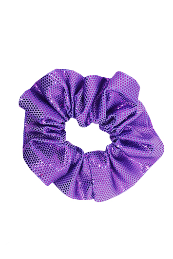 chouchou cheveux made in france lycra mauve pailleté