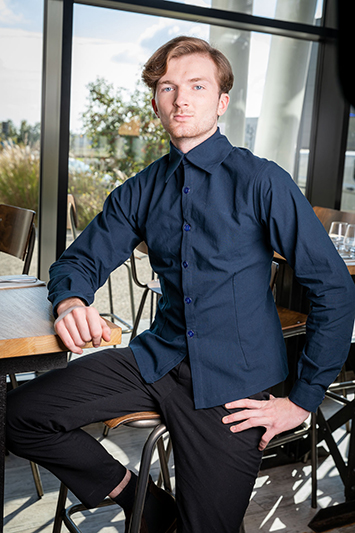 chemise homme bleu marine made in france