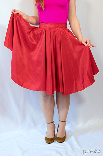 jupe rouge made in france