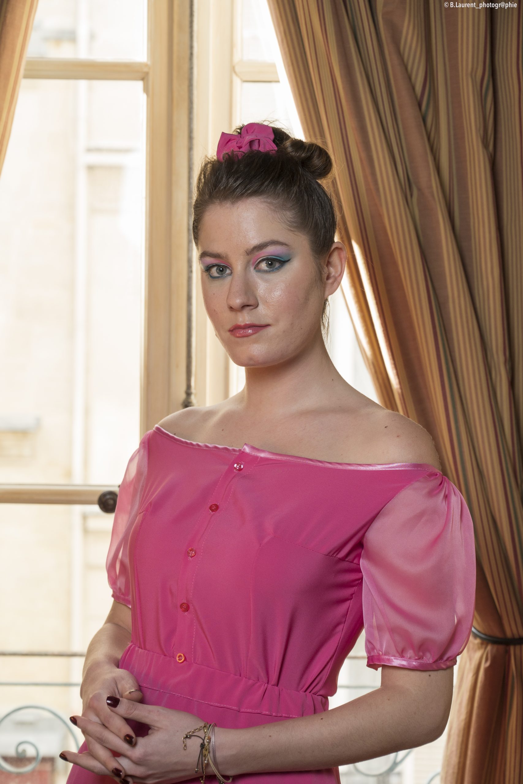 chemisier rose impératrice eugénie