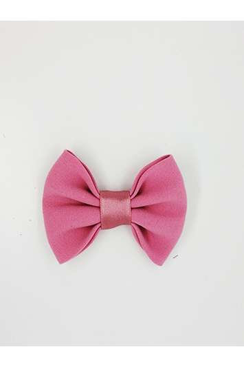 noeud cheveux rose pâle uni