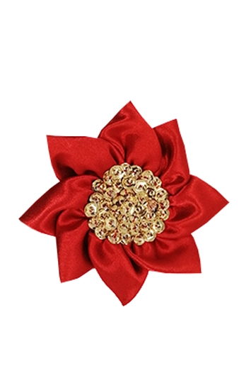 poinsettia made in france fleur cheveux