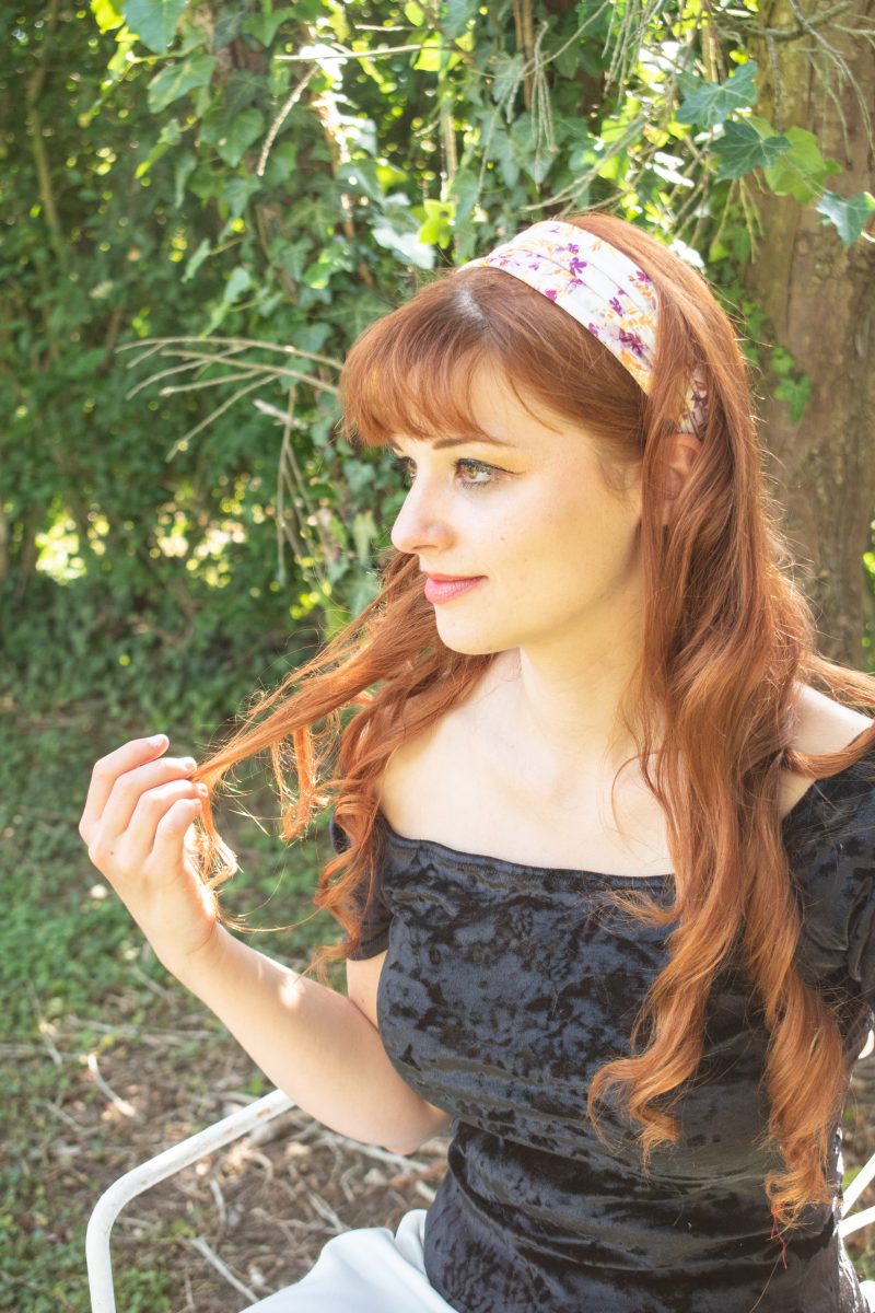 bandeau cheveux à fleurs made in france slow fashion