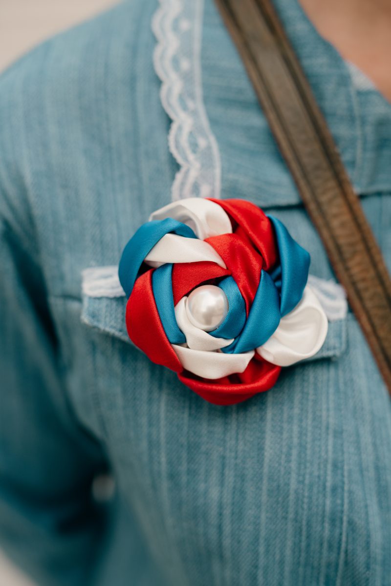 broche fleur made in france