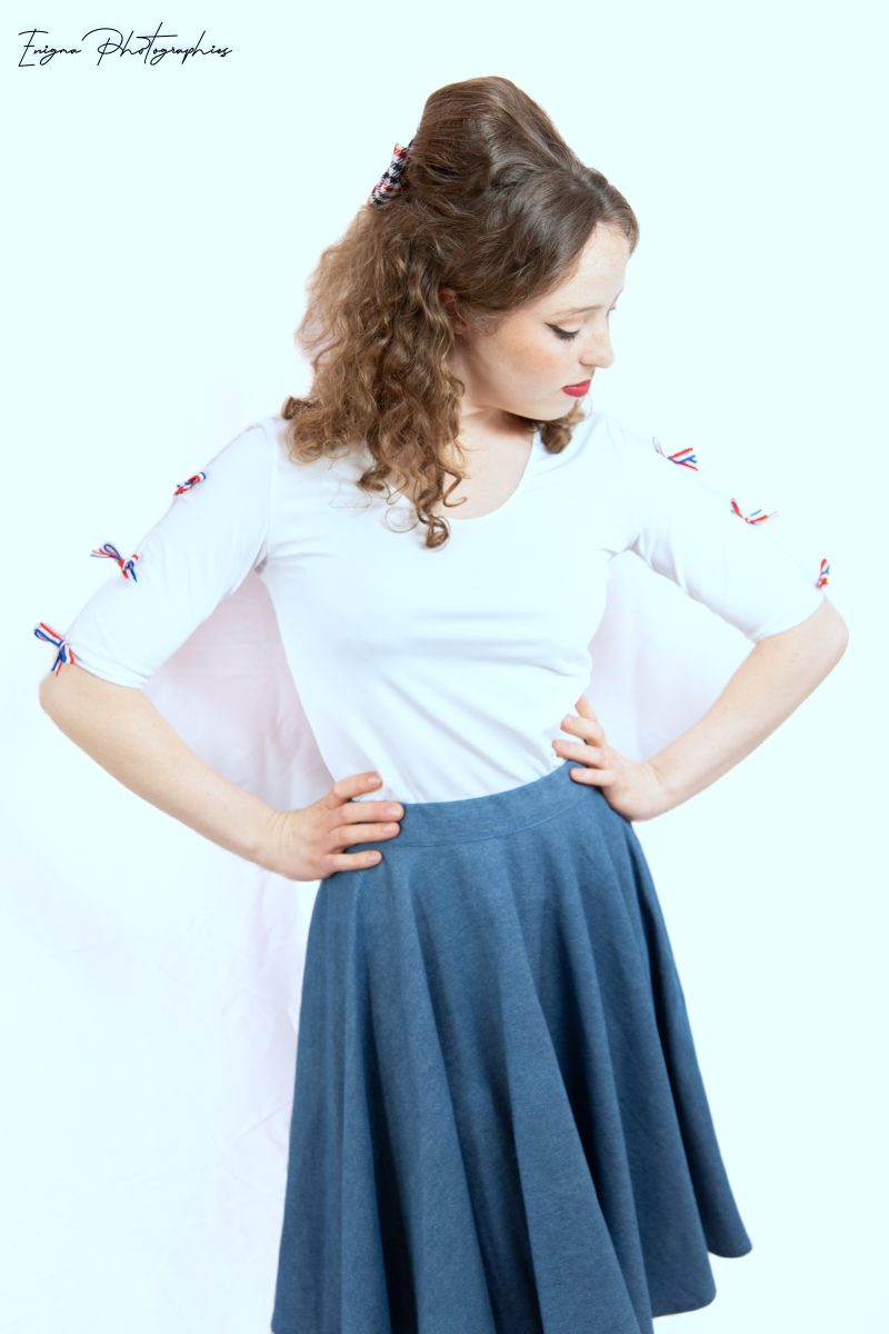 haut pour femme tricolore made in france
