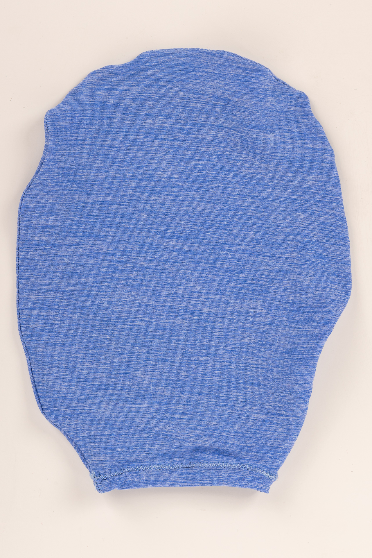 housse de poche de stomie bleu chiné Made in France