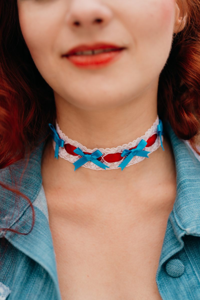 collier ras-de-cou tricolore Made in France