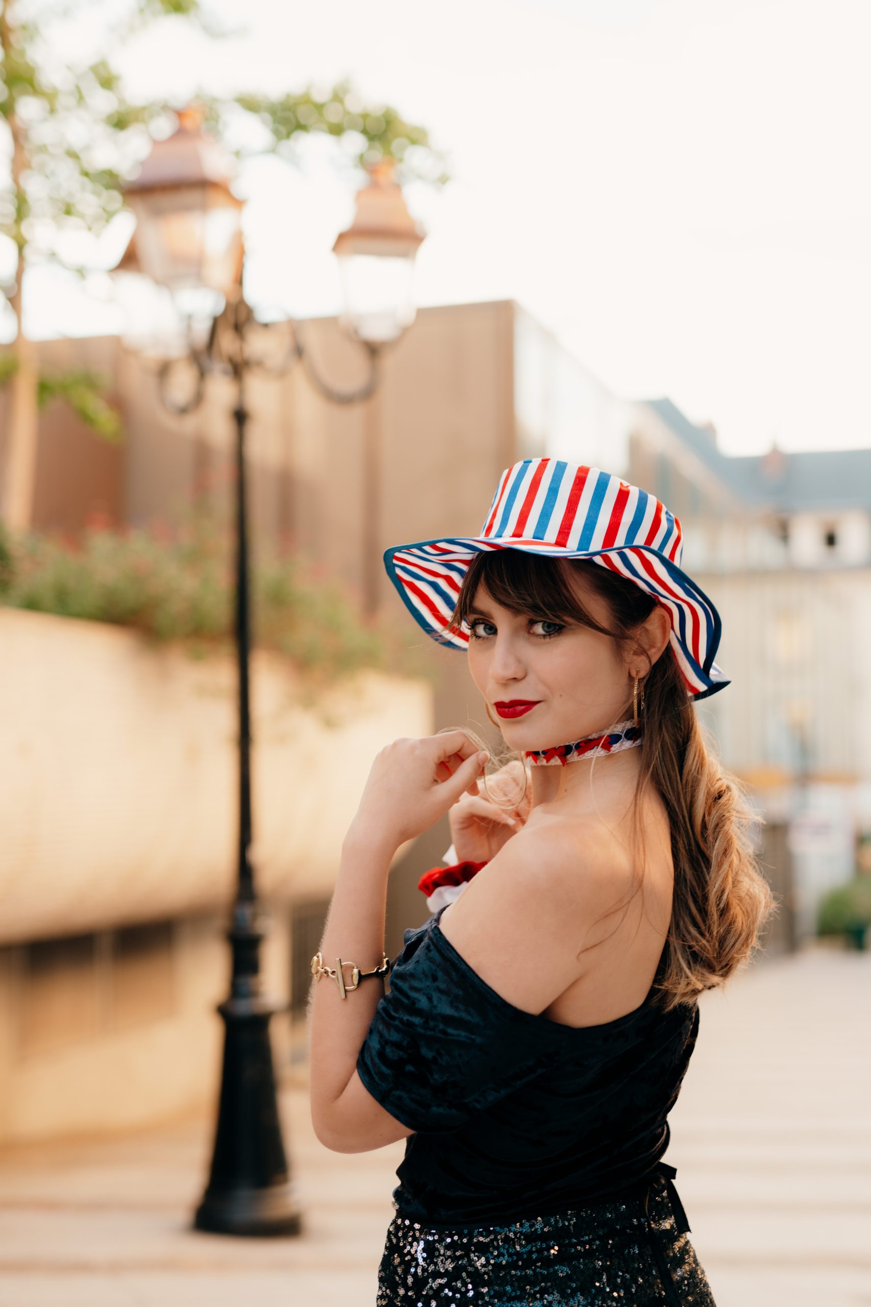 chapeau de soleil tricolore made in france