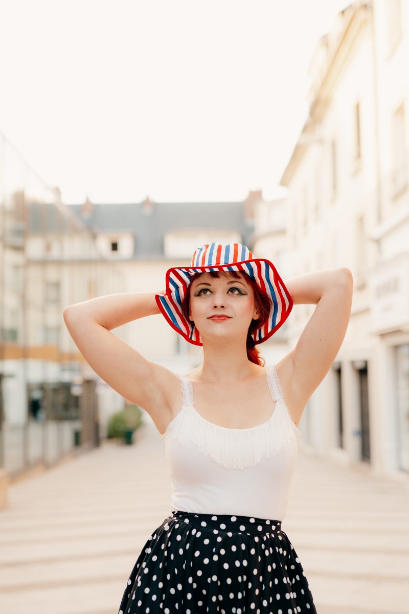 chapeau de soleil tricolore bleu blanc rouge
