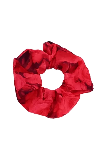 chouchou cheveux made in france roses rouges