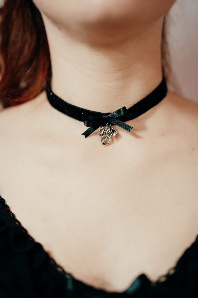 choker fait main made in france breloque dragon maléfique