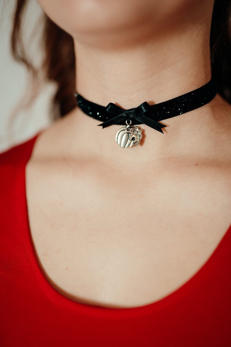 collier choker ras-de-cou made in france citrouille cendrillon