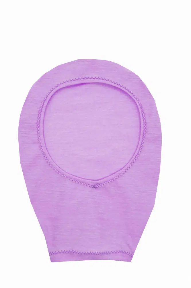 housse de poche de stomie mauve made in france