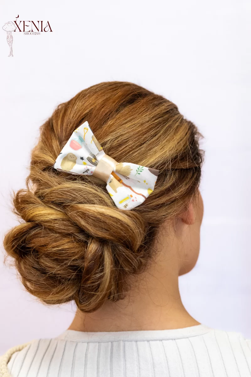 noeud pour cheveux en coton imprimé Harry Potter