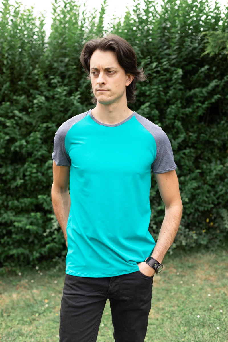 tee-shirt homme vert made in france sport