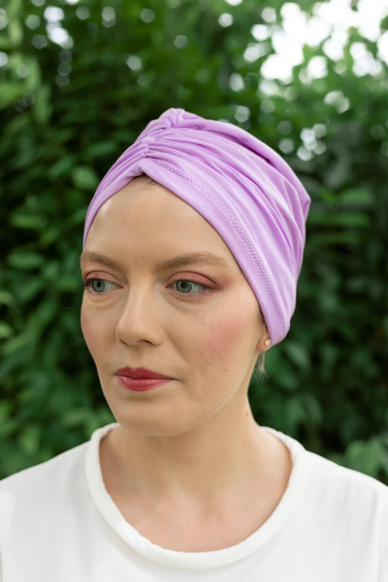 turban mauve made in france