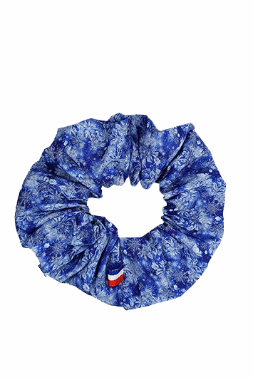 chouchou cheveux flocons made in france