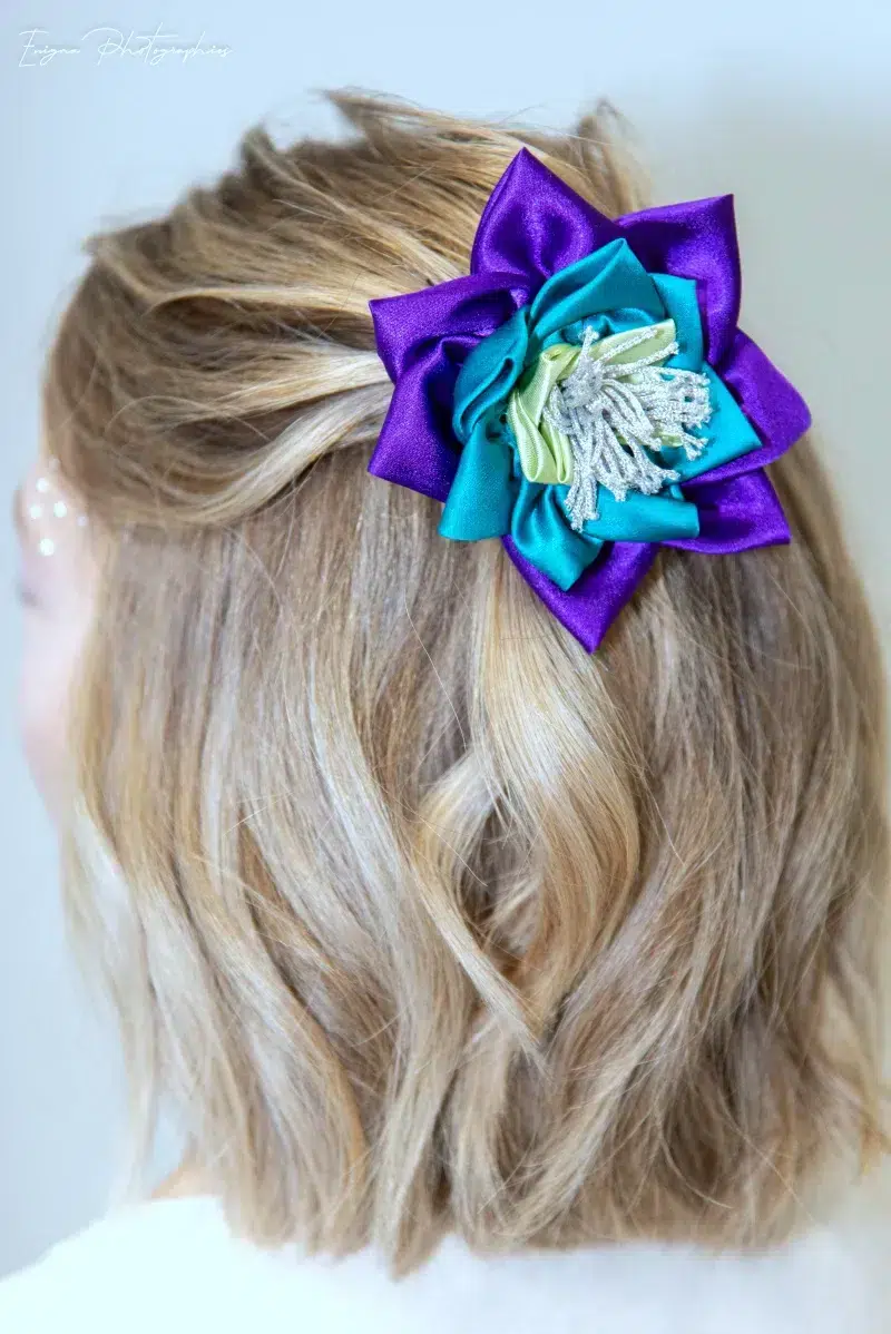 nénuphar pour cheveux accessoire made in france