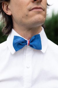 noeud papillon tricolore pour homme