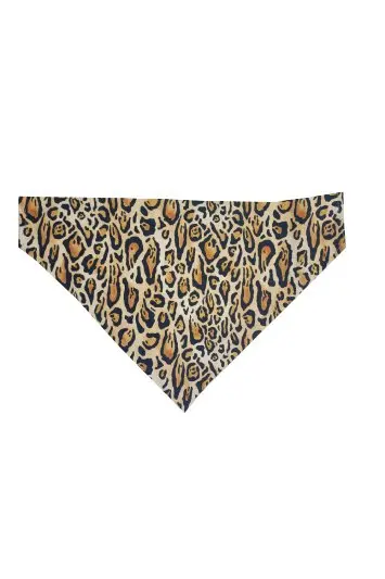 Bandanas Made in France pour chien imprimé léopard
